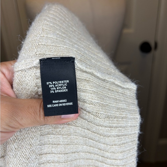 Torrid Cream Cardigan Sweater with Open Front Design - Picture 7 of 7